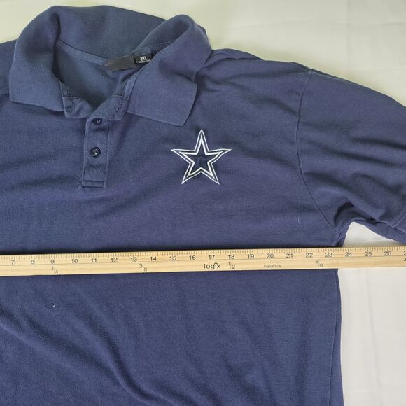 Vintage Dallas Cowboys Team Apparel Men’s XXL Blue Short Sleeve Shirt - Picture 3 of 7